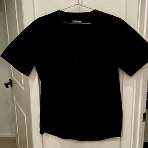 The Hundreds Plain Black Baseball Jersey